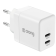 Crong Ultra Compact GaN - Ταχυφορτιστής Ταξιδιού με 2 x Type-C - 35W - White - 2 Έτη Εγγύηση