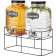 Διανεμητής Ποτού Navaris Double Drink Dispenser Διπλός Γυάλινος με Βάση από Μέταλλο 5L Clear / Black