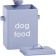 Δοχείο Ξηράς Τροφής Σκύλου Navaris Pet Food Container Μεταλλικό με Σέσουλα 5.9L Blue