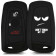 KW Θήκη Κλειδιού BMW - Σιλικόνη - 3 Κουμπιά (only Keyless Go) - White / Black 