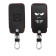 KW Θήκη Κλειδιού Renault - Συνθετικό Δέρμα - 4 Κουμπιά - Keyless Go - White / Black (44637.01)
