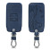 KW Θήκη Κλειδιού Renault - PU Leather - 4 Kουμπιά - Dark Blue