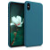 KW Θήκη Σιλικόνης iPhone XS Max - Soft Flexible Rubber Protective Cover - Teal Matte