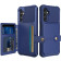HappyCase 3 σε 1 - Θήκη Σιλικόνης με Ενσωματωμένο PU Πορτοφόλι - Samsung Galaxy A25 - Dark Blue