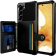 HappyCase 3 σε 1 - Θήκη Σιλικόνης με Ενσωματωμένο PU Πορτοφόλι - Samsung Galaxy S23 - Black