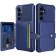HappyCase 3 σε 1 - Θήκη Σιλικόνης με Ενσωματωμένο PU Πορτοφόλι - Samsung Galaxy S23 FE - Dark Blue