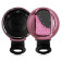 KW Θήκη Κλειδιού Mini - Σιλικόνη - 3 Κουμπιά - Dark Pink / Metallic Pink