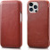 iCarer Vintage Series Curved Edge - Δερμάτινη Θήκη Apple iPhone 13 Pro Max - Red