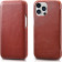 iCarer Vintage Series Curved Edge - Δερμάτινη Θήκη Apple iPhone 13 Pro - Red