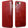 iCarer Vintage Series Curved Edge - Δερμάτινη Θήκη Apple iPhone 8 Plus / 7 Plus - Red