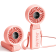 JisuLife Handheld Fan Life7 - Φορητό Επαναφορτιζόμενο Ανεμιστηράκι Χειρός / Γραφείου με Ψηφιακή Οθόνη LED & Λουράκι Λαιμού - 3600mAh - Pink
