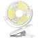 JisuLife Mini Clip Fan Life1 - Φορητό Επαναφορτιζόμενο Ανεμιστηράκι Γραφείου με Κλιπ Συγκράτησης - 4000mAh - White