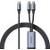 Joyroom 2 in 1 Speedy Series SA21-1T2 - Καλώδιο Φόρτισης Type-C σε 2 x Type-C - 150cm - 100W - Black