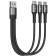 Joyroom 3 in 1 S-01530G10 - Καλώδιο Φόρτισης USB-A σε 1 x Type-C / 2 x Lightning - 15cm - 3.5A - Black
