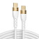 Joyroom PD Liquid Silicone Cable S-1250N18-10 - Καλώδιο Φόρτισης και Μεταφοράς Δεδομένων 5A - Type-C σε Type-C - 300cm - 100W - White