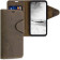 Kalibri Δερμάτινη Suede Θήκη Πορτοφόλι Google Pixel 4a - Flower Twins / Brown