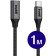 Καλώδιο Buddi Flex Extension Cable Επέκτασης Type-C (Male) σε Type-C (Female) 60W 100cm 5 Έτη Εγγύηση Black
