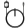 Καλώδιο Type-C Nomad Kevlar σε Type-C & Μαγνητικό Φορτιστή για Apple Watch / AirPods 100W 150cm Black
