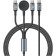 Καλώδιο Type-C Usams SJ785 Huan Series Φόρτισης και Μεταφοράς Δεδομένων σε 2 x Type-C / Μαγνητικός Ασύρματος Φορτιστής για Apple Watch 120cm 72W Tarnish