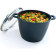 Κατσαρόλα Αντικολλητική Relaxdays Soup Pot XXL από Χυτό Αλουμίνιο με Γυάλινο Καπάκι 20 x 28 cm 10L Black / Silver