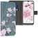 KW Θήκη - Πορτοφόλι Huawei P Smart (2019) - Taupe / White / Blue Grey