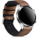 KW Δερμάτινο Λουράκι (22mm) με Σιλικόνη - Huawei Watch GT / GT2 46mm - Brown / Black 