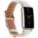 KW Δερμάτινο Λουράκι - Huawei Watch Fit mini - White / Brown
