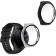KW Full Body Cover - Θήκη με Tempered Glass - Huawei Watch GT 2e - 2 Τεμάχια - Black / Silver / Transparent