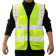 Navaris LED Vest With Pockets - Ανακλαστικό LED Γιλέκο Ασφαλείας / Εργασίας με Τσέπες - Medium - Yellow