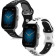 KW Λουράκι Σιλικόνης (20mm) Huami Amazfit GTS / GTS 2 / GTS 2e / GTS 3 - 2 Τεμάχια - Black / Grey / White / Black