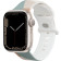 KW Λουράκι Σιλικόνης Apple Watch SE/9/8/7/6/5/4 (45/44mm) - Beige / Pastel Green / Light Brown