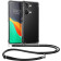 KWmobile Διάφανη Θήκη Σιλικόνης με Λουράκι Λαιμού - OnePlus Nord 3 - Black / Transparent