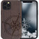 KWmobile Σκληρή Ξύλινη Θήκη με TPU Bumper - Apple iPhone 14 Pro Max - Walnut / Navigational Compass / Dark Brown