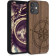 KWmobile Σκληρή Ξύλινη Θήκη με TPU Bumper Apple iPhone 12 mini - Navigational Compass / Dark Brown