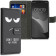 KWmobile Θήκη - Πορτοφόλι Samsung Galaxy M12 - Don't Touch My Phone / White / Black