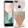 KWmobile Θήκη Σιλικόνης IMD Design - Huawei P10 Lite - Beige / Rose Gold / White
