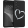 KWmobile Θήκη Σιλικόνης Samsung Galaxy A53 5G - Brushed Heart / White / Black