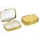 KW Pill Organizer Box - Μεταλλική Θήκη Χαπιών με 2 Θέσεις - 5.5 x 4 x 1.5 cm - 2 Τεμάχια - Gold