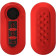 KW Θήκη Κλειδιού Fiat Lancia - Σιλικόνη - 3 Κουμπιά - Flip Key - Red High Gloss