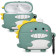 KW Θήκη Σιλικόνης για Huawei Freebuds 4i - Cute Dinosaur / Turquoise / White / Yellow
