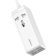 Ldnio 65W Desktop Power Strip - Μονόπριζο με 1 Υποδοχή AC - EU/US 2500W με Καλώδιο 200cm / Ταχυφορτιστής με 2 x USB-A / 2 x Type-C - 65W - White
