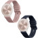 Λουράκι Smartwatch (20mm) / Garmin Vivomove Sport / Forerunner 245 / 55 KW Σιλικόνης 2 Τεμάχια Dark Blue / Dusty Pink