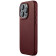 MUJJO Full Leather Case - Δερμάτινη Θήκη MagSafe - Apple iPhone 15 Pro - Burgundy