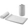 Navaris 2-in-1 Acupressure Mat and Pillow Set - Σετ 2 σε 1 Στρώμα και Μαξιλάρι Βελονισμού / Μασάζ - Grey / White