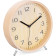 Navaris Analogue Wooden Desk Clock - Στρογγυλό Επιτραπέζιο Ξύλινο Αναλογικό Ρολόι - 22cm - Light Brown