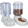 Navaris Pet Feeder Dispenser Set - Σετ με 2 Διανομείς Φαγητού και Νερού για Κατοικίδιο - 3.8L - White