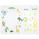 Navaris Baby Milestone Blanket - Απαλή Βρεφική Κουβέρτα Ορόσημο με Ένδειξη Ανάπτυξης - 130 x 100 cm - Animal Design - EN