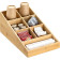 Navaris Bamboo Coffee Organizer - Βάση Οργάνωσης και Αποθήκευσης Αναλώσιμων Καφέ και Τσάι από Μπαμπού 7 Θέσεων - Light Brown 