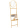 Navaris Bamboo Towel Rack with Mirror - Βάση / Κρεμάστρα Μπάνιου από Μπαμπού για Πετσέτες με Ράφι / Καλάθι και Καθρέπτη - Light Brown