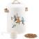 Navaris Bird Seed Container - Μεταλλικό Δοχείο Αποθήκευσης Τροφής για Πουλιά / Ξηράς Τροφής για Κατοικίδια με Σέσουλα και Λαβές από PU Δέρμα - 4.9L